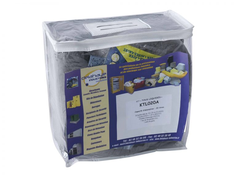 KIT ABSORBANT 20L - TOUS LIQUIDES